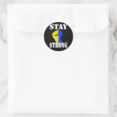 Stay Strong - Ukraine Ronde Sticker (Tas)
