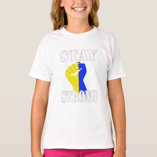 Stay Strong - Ukraine  T-shirt (Voorkant)