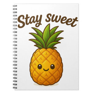 Stay Sweet - Schattigee ananas Notitieboek