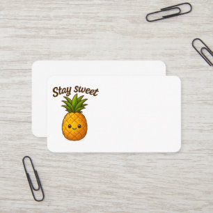 Stay Sweet - Schattigee ananas Visitekaartje
