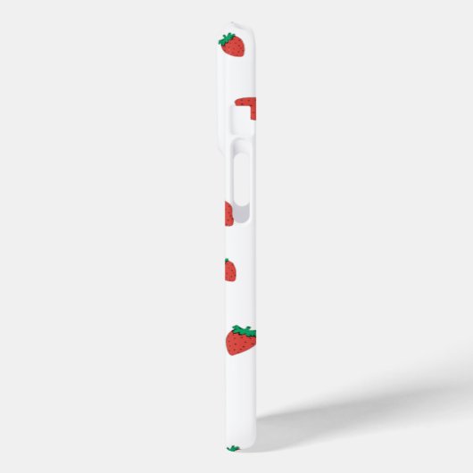 "Stay Sweet: Strawberry Delight iPhone 15 Pro Hoes (Achterkant / Links)