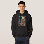 Stay Tomorrow Needs You 988 Mental Health Awarenes Hoodie (Voorkant volledig)