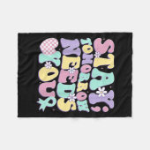 Stay Tomorrow Needs You Groovy Suicide Prevention  Fleece Deken (Voorkant (Horizontaal))