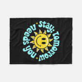 Stay Tomorrow Needs You, Suicide Awareness Mental  Fleece Deken (Voorkant (Horizontaal))