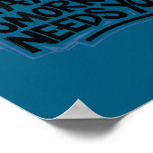 Stay Tomorrow Needs You, Suicide Awareness Mental  Poster (Hoek)