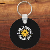 Stay Tomorrow Needs You, Suicide Awareness Mental  Sleutelhanger (Voorkant)