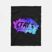 Stay Tomorrow Needs You Suicide Prevention Awarene Fleece Deken (Voorkant)