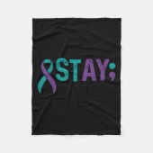 Stay Tomorrow Needs You Suicide Prevention Awarene Fleece Deken (Voorkant)