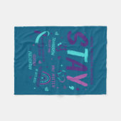 Stay Tomorrow Needs You Suicide Prevention Awarene Fleece Deken (Voorkant (Horizontaal))