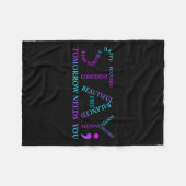 Stay Tomorrow Needs You Suicide Prevention Awarene Fleece Deken (Voorkant (Horizontaal))