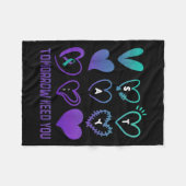 Stay Tomorrow Needs You Suicide Prevention Awarene Fleece Deken (Voorkant (Horizontaal))