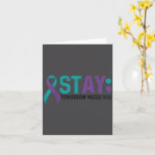 Stay Tomorrow Needs You Suicide Prevention Awarene Kaart (Gele Bloem)