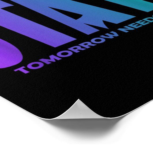 Stay Tomorrow Needs You Suicide Prevention Awarene Poster (Hoek)