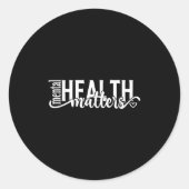 Stay Tomorrow Needs You Suicide Prevention Awarene Ronde Sticker (Voorkant)