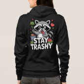 STAY TRASHY RACCOON SHIRT – Funny Trash Panda (Achterkant)