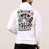 STAY TRASHY RACCOON SHIRT – Funny Trash Panda (Achterkant)