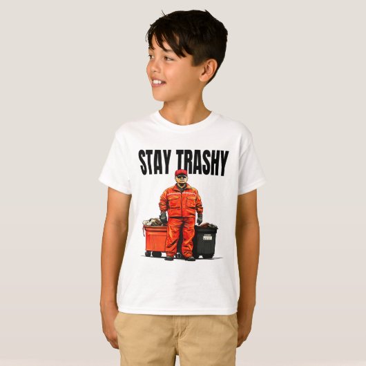 Stay Trashy Trump Garge Voters Mega 2024 T-shirt (Voorkant volledig)