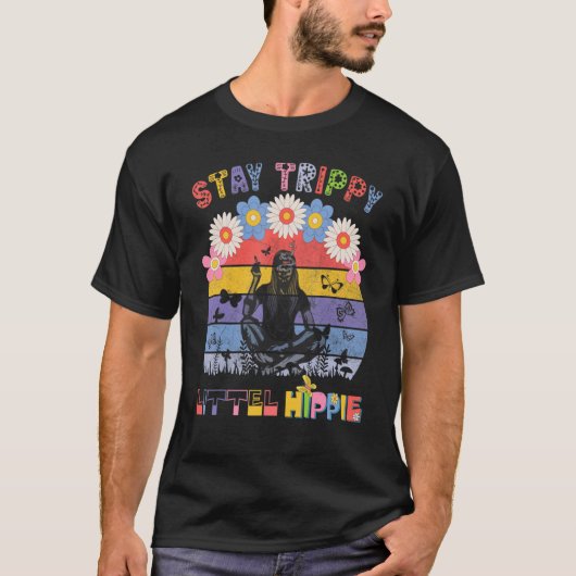 Stay Trippy Little Hippie Mushroom Farmer T-shirt (Voorkant)