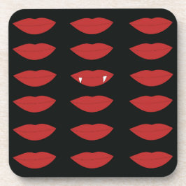 Stay True Black en Red Vampire Bier Onderzetter