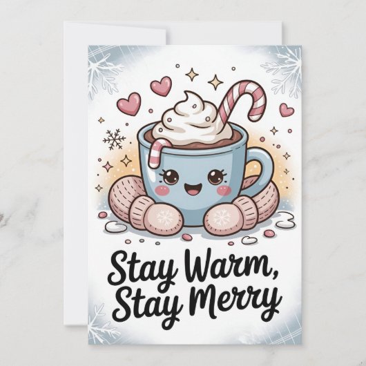 Stay warm stay merry christmas  kaart (Voorkant)