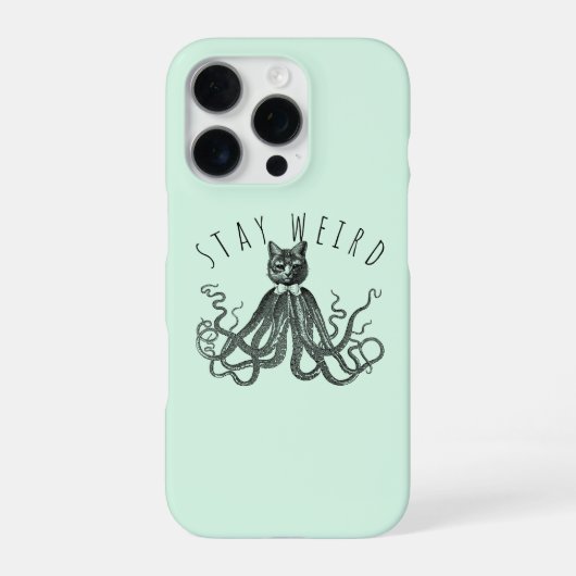 Stay Weird Catopus Cat and Octopus Mashup iPhone Hoesje (Achterkant)