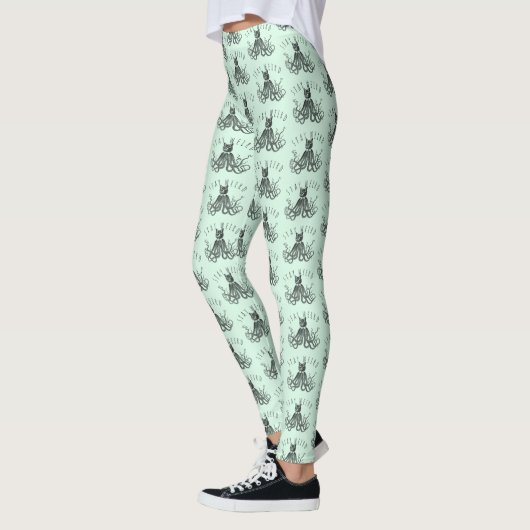Stay Weird Catopus Cat and Octopus Mashup Leggings (Links)