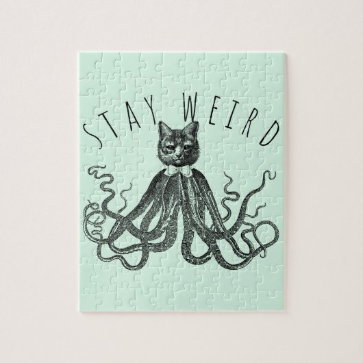 Stay Weird Catopus Cat and Octopus Mashup Legpuzzel (Verticaal)
