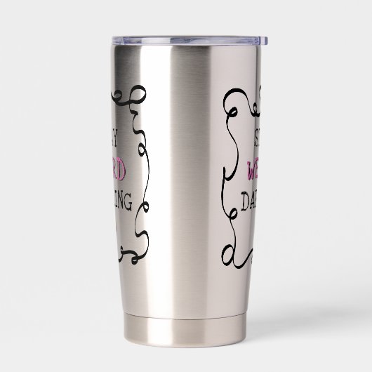 Stay Weird Darling Geïsoleerde Drinkbeker (Links)