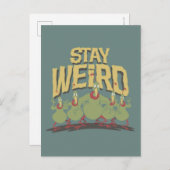 "Stay Weird" Instant Martians Briefkaart (Voorkant / Achterkant)