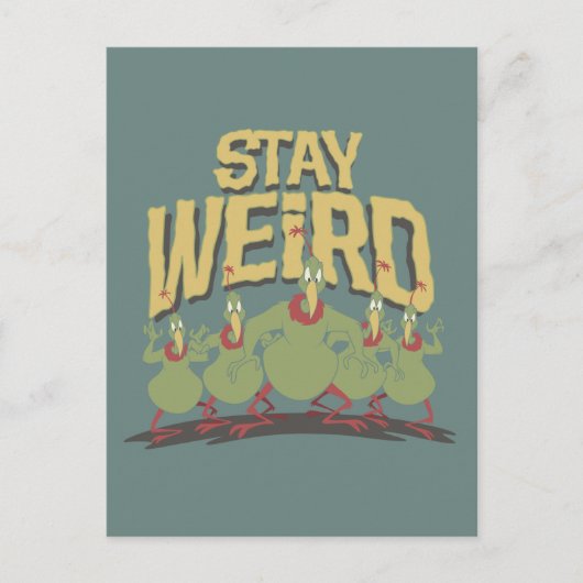 "Stay Weird" Instant Martians Briefkaart (Voorkant)