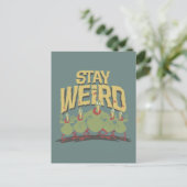 "Stay Weird" Instant Martians Briefkaart (Staand voorkant)