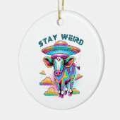 "Stay Weird" UFO Koe Ornament (Links)