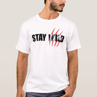 Stay Wild Adventure Natuur Quote T-shirt
