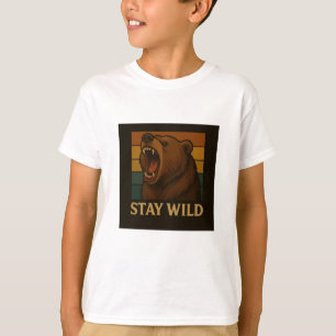 Stay Wild Animal Graphic voor Natuur Lover T-shirt