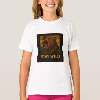 Stay Wild  Animal Graphic voor Natuur Lover T-shirt