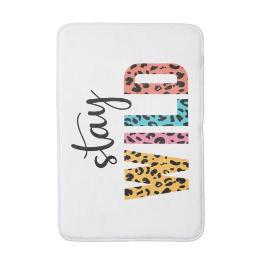 Stay Wild Badmat (Voorkant Verticaal)