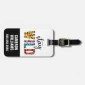 Stay Wild Bagagelabel (Voorkant horizontaal)