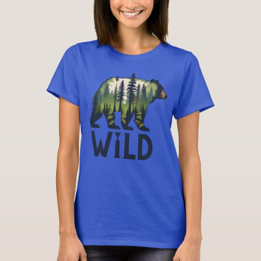 Stay Wild Beer T-shirt - Avontuur wacht op u! (Voorkant)