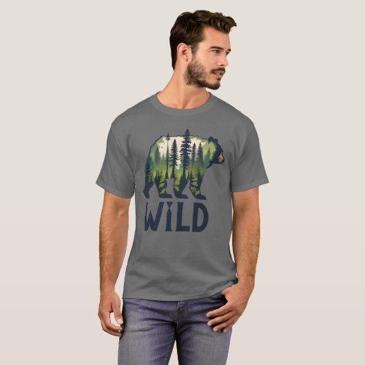 Stay Wild Beer T-shirt - Avontuur wacht op u! (Voorkant volledig)