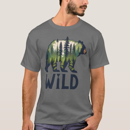 Stay Wild Beer T-shirt - Avontuur wacht op u! (Voorkant)