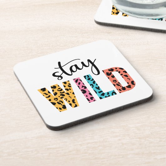 Stay Wild Bier Onderzetter (Linkerzijde)