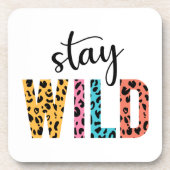 Stay Wild Bier Onderzetter (Voorkant)