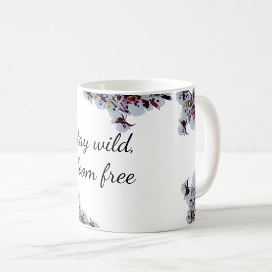 Stay Wild, Bloom Free – Orchid Art Mok (Voorkant rechts)