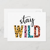 Stay Wild Briefkaart (Voorkant / Achterkant)