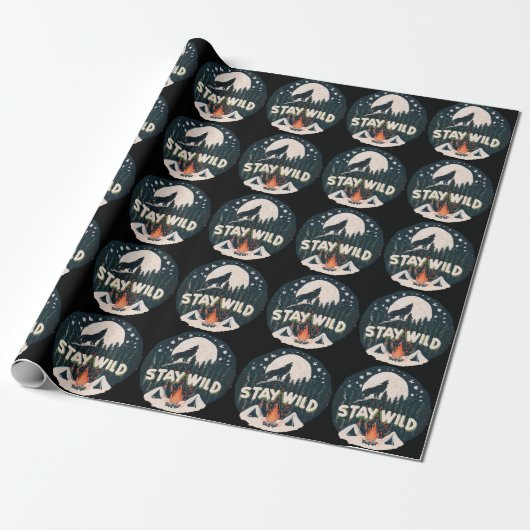 Stay Wild Cadeaupapier (Uitgerold)