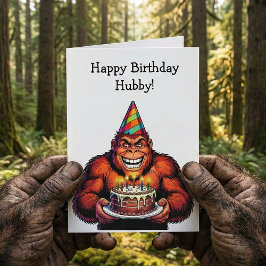 Stay Wild & Celebrate Big | Bigfoot Birthday  Kaart