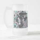 Stay Wild Cowgirl Frosted Mug Matglas Bierpul (Links)