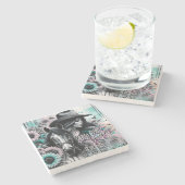 Stay wild cowgirl western  stenen onderzetter (Zijkant)