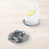 Stay wild cowgirl western  zandsteen onderzetter (Zijkant)