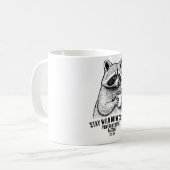 Stay Wild Drink Coffee -Funny Coffee lover Custom Koffiemok (Voorkant links)